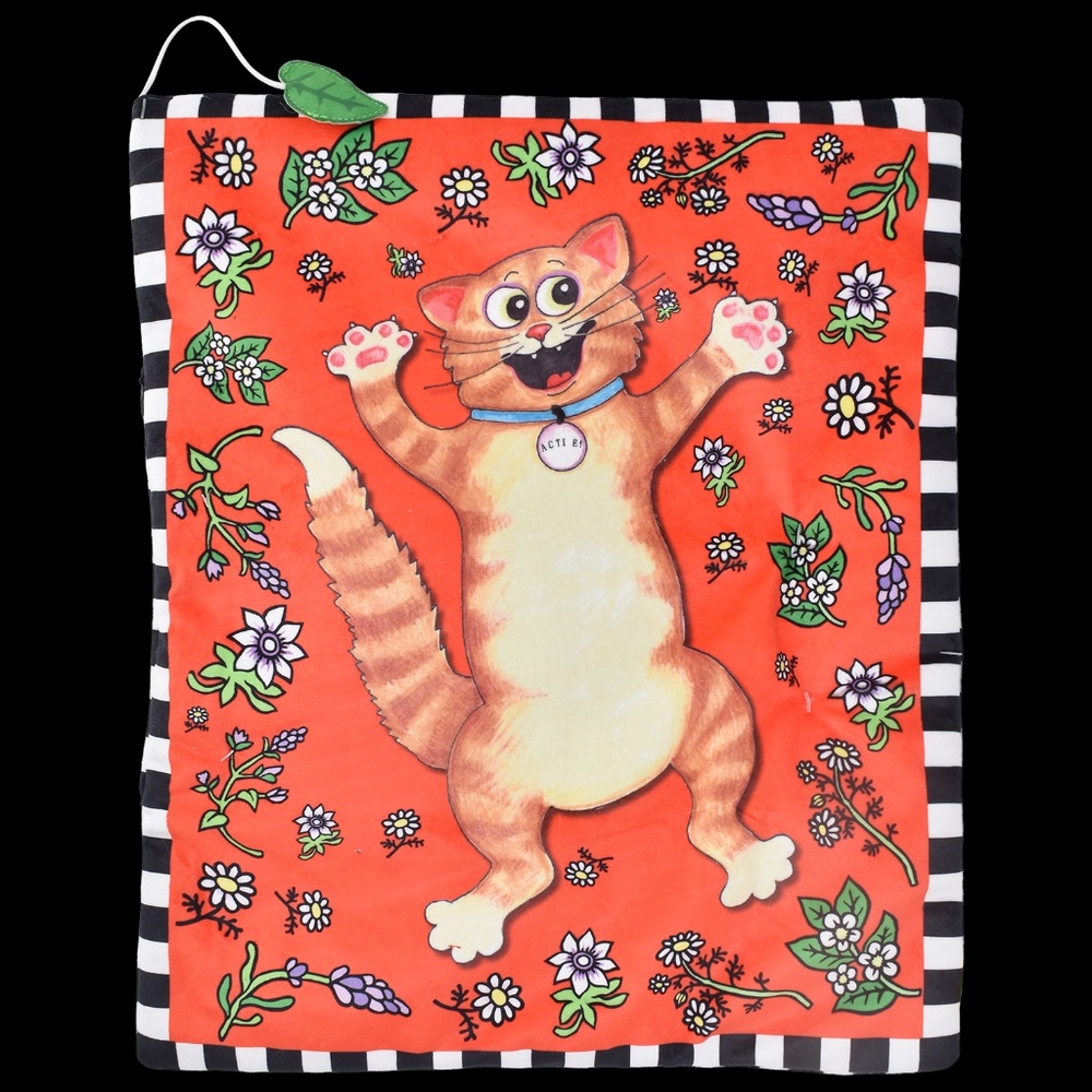 (1 Cat Toy) Fuzzy Active & Tranquil Sweet Spot Kitty Carpet Boogie Mat